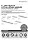 Clearances & Installation Manual - Ethanol