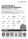 Clearances & Installation Manual